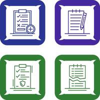 Medical Examination List and Check Up List Icon vector