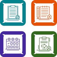 Prohibition and Unchecked Notes Icon vector