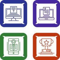 Quiz and Registration Icon vector