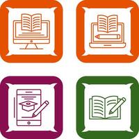 Digital Learning and Written Icon vector