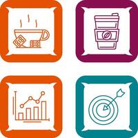 Hot Chocolate and Coffee Icon vector