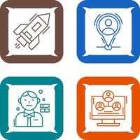 Start Up and Placeholder Icon vector