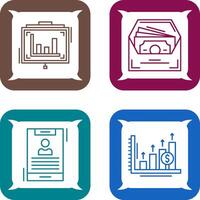 Presentation and Salary Icon vector