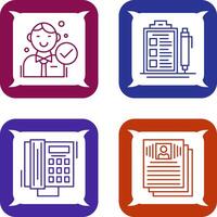 Hire and Check List Icon vector