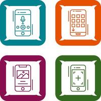 Voice Record and Device Icon vector