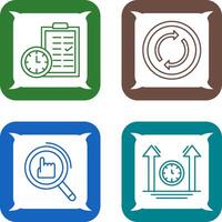 Time Planing and Loop Icon vector