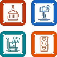 crane and mail box Icon vector