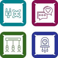 Socket and Chat Icon vector