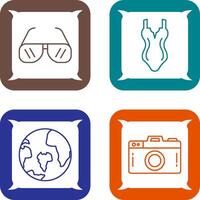 Sun Glasses and Swim Icon vector