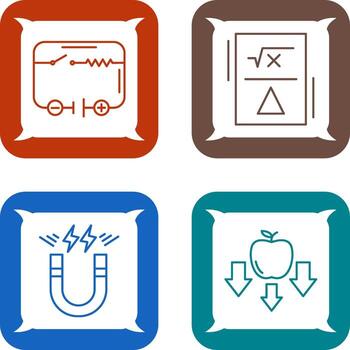 Electrical Circuit and Formula Icon vector