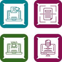 Call and Scan Icon vector