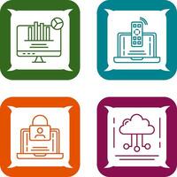 Remote and Analysis Icon vector
