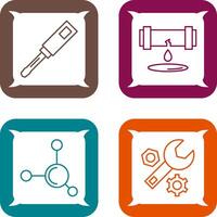 Screwdriver and Leak Icon vector