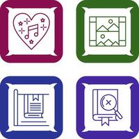 Music and Gallery Icon vector