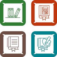 Archive and Mathematics Icon vector