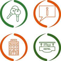 keys and information Icon vector