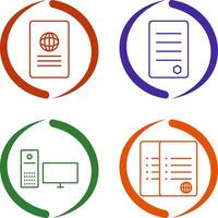 global report and reports Icon vector
