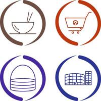 food and cancel order Icon vector