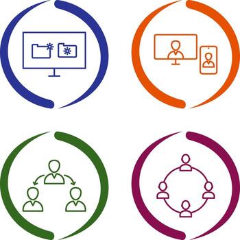 call and corrupted data Icon vector