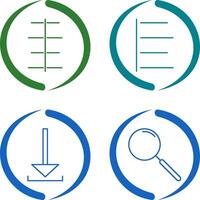 center align and left align Icon vector