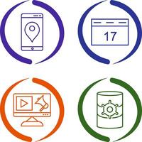 Gps Service and Event Management Icon vector