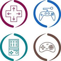 Direction Key and Gaming Control Icon vector