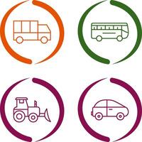 Truck and Bus Icon vector