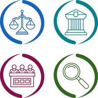 Balance and Courthouse Icon vector