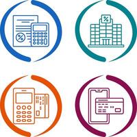 Tax and Building Icon vector