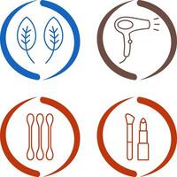 Herb and Hair removal Icon vector