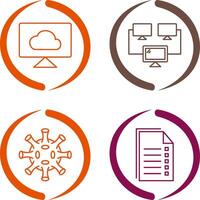 Cloud Systems and Connected Icon vector