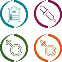 Diagnosis and Dropper Icon vector