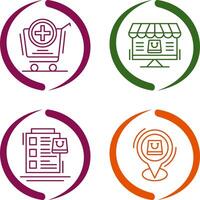 Add to Cart and Online Shopping Icon vector