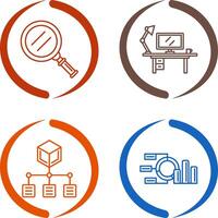 Search and Workspace Icon vector