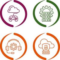Gaming and Server Icon vector