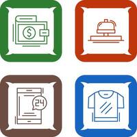 Wallet and Bell Icon vector