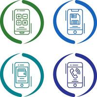 Calculator and Backup file Icon vector