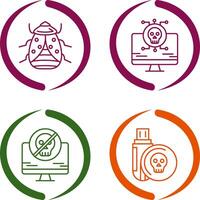 Bug and Virus Icon vector