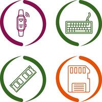 Smart Band and Keyboard Icon vector