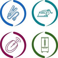 Hair iron and Laundry Icon vector