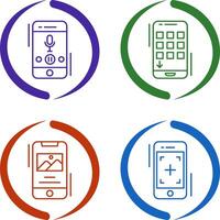 Voice Record and Device Icon vector