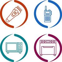 Trimmer and Communication Icon vector