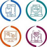 Package and Searching Icon vector