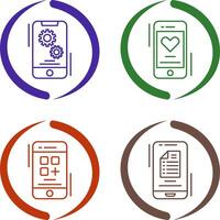 Setting and Favourite Icon vector