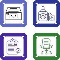 archivo gabinete y tinta cartucho icono vector