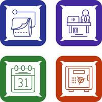 Tissue Roll and Worker Icon vector