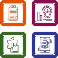 Check List and Performance Icon vector