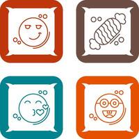 Smirk and Candy Icon vector