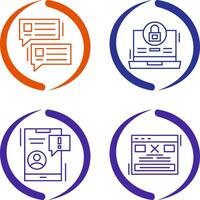 Lock and Project Consulting Icon vector