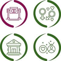 Wedding and Genders Icon vector